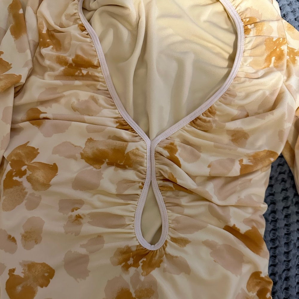 Abercrombie & Fitch Floral Yellow Dress